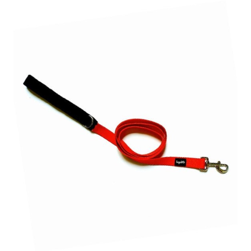 Loyal.D Fix.D Comfort Red Dog Leash (Fleece Handle)