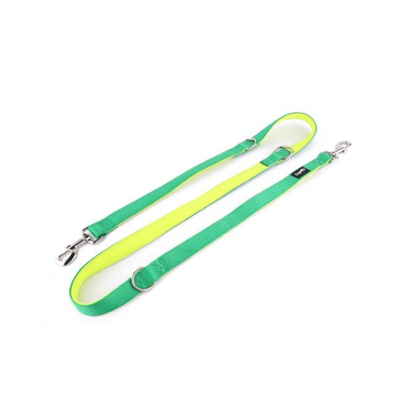 Loyal.D Multi-Purpose.D Neon Green & Fluro Yellow Dog Leash with Neoprene Padding