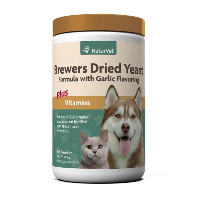NaturVet Brewers Dried Yeast with Garlic Powder for Cats & Dogs