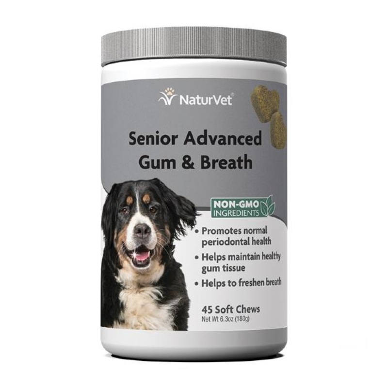 NaturVet Senior Advanced Gum and Breath Soft Chews (45 Count)