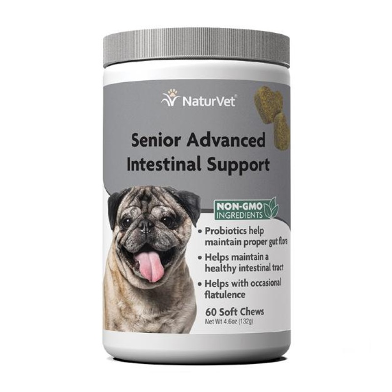 NaturVet Senior Advanced Intestinal Support Soft Chews (60 Count)