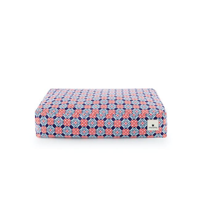 Ohpopdog Peranakan Inspired Royal Blue 150 Microbeads Dog Bed