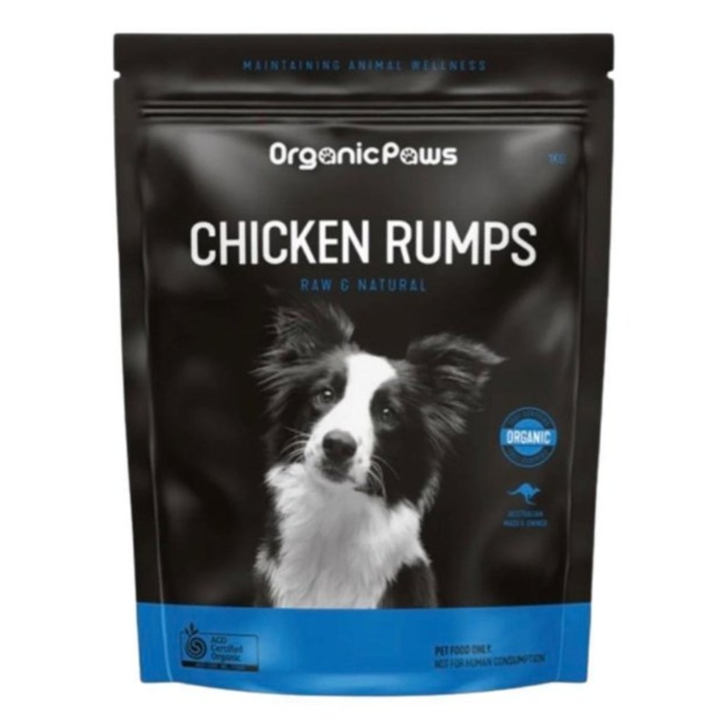 Organic Paws Chicken Rumps Frozen Raw Dog Food