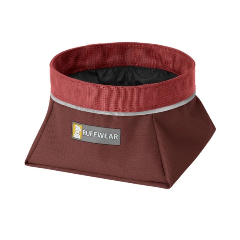 Ruffwear Quencher Collapsible Food & Water (Fired Brick) Dog Bowl