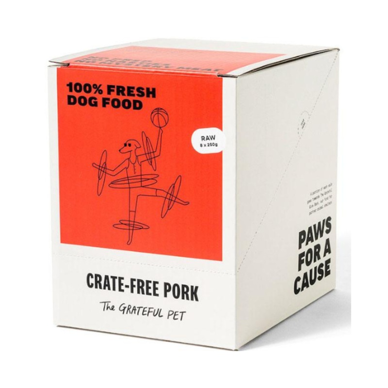 The Grateful Pet Raw Dog Food (Crate-Free Pork)