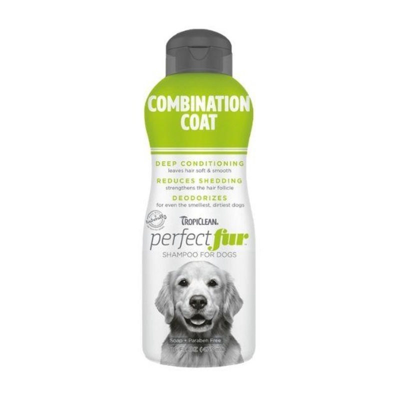 TropiClean PerfectFur Combination Coat Shampoo for Dogs