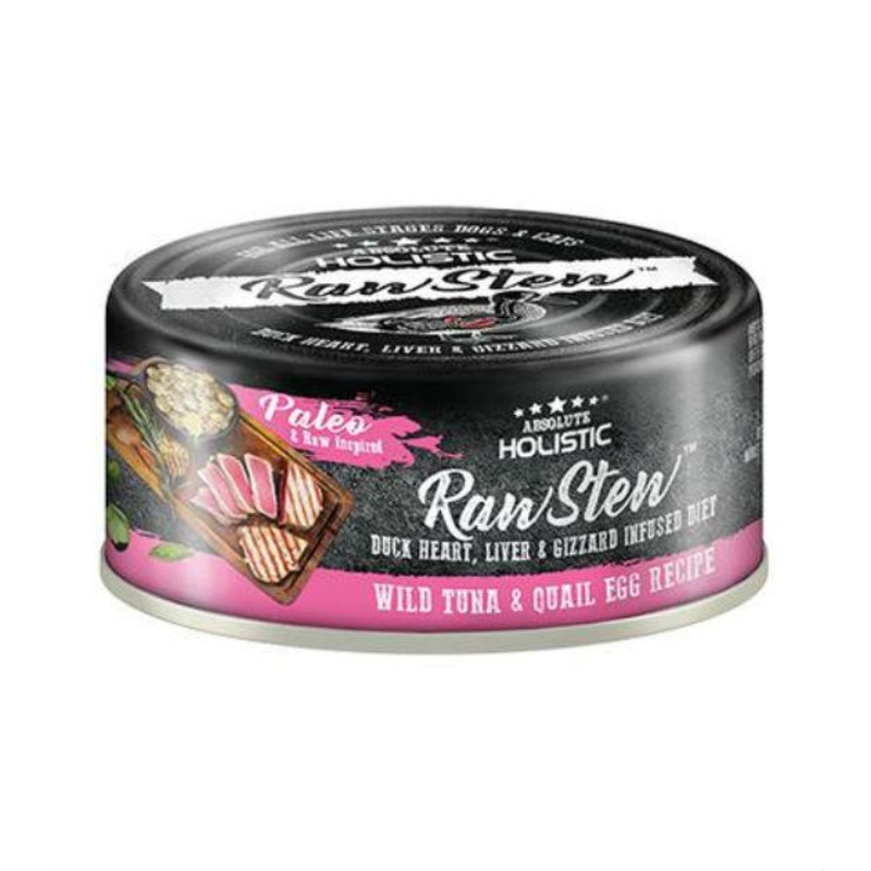 Absolute Holistic Raw Stew Tuna & Quail Egg Wet Cat & Dog Food