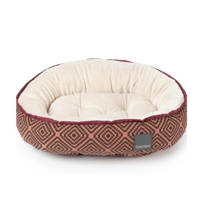 FuzzYard Reversible (Barcelona Maroon) Dog Bed