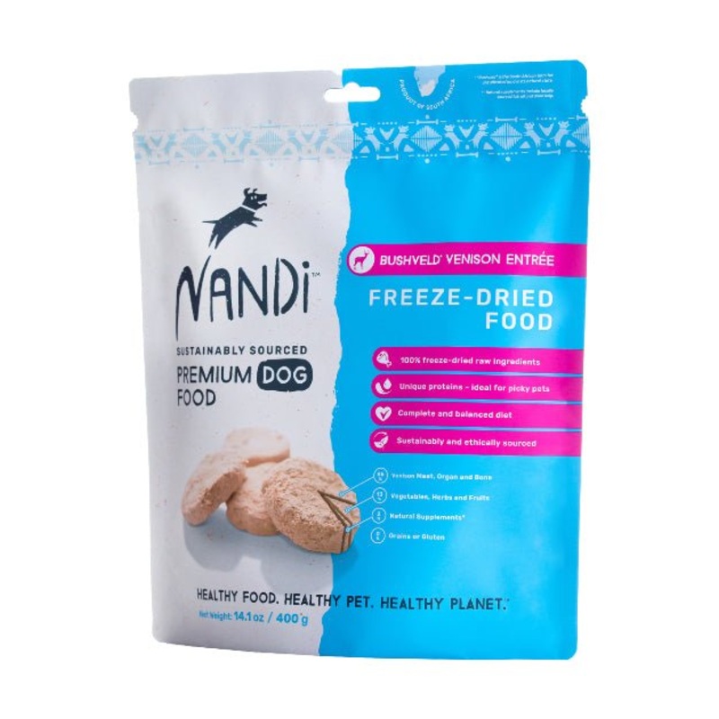 Nandi Freeze-Dried Bushveld Venison Entree Dog Food