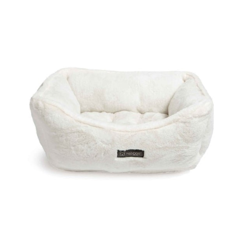 Nandog Pet Gear Cloud Reversible Bed (Ivory) for Dogs and Cats