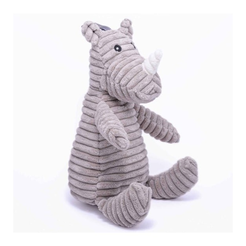 Nandog Pet Gear My BFF Corduroy Rino Squeaker Toy