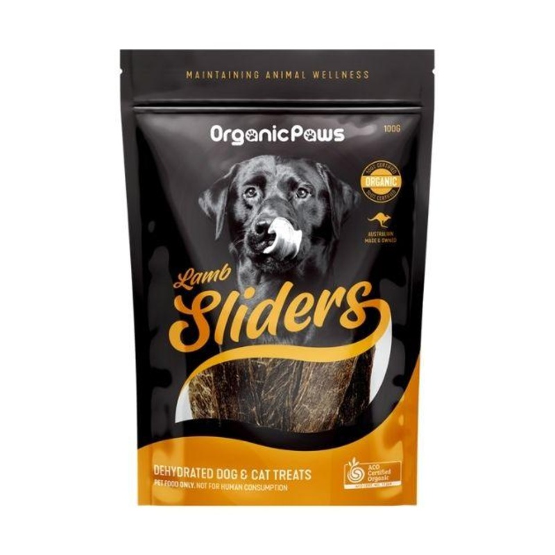 Organic Paws Dehydrated Dogs & Cats Treats (Lamb Sliders)