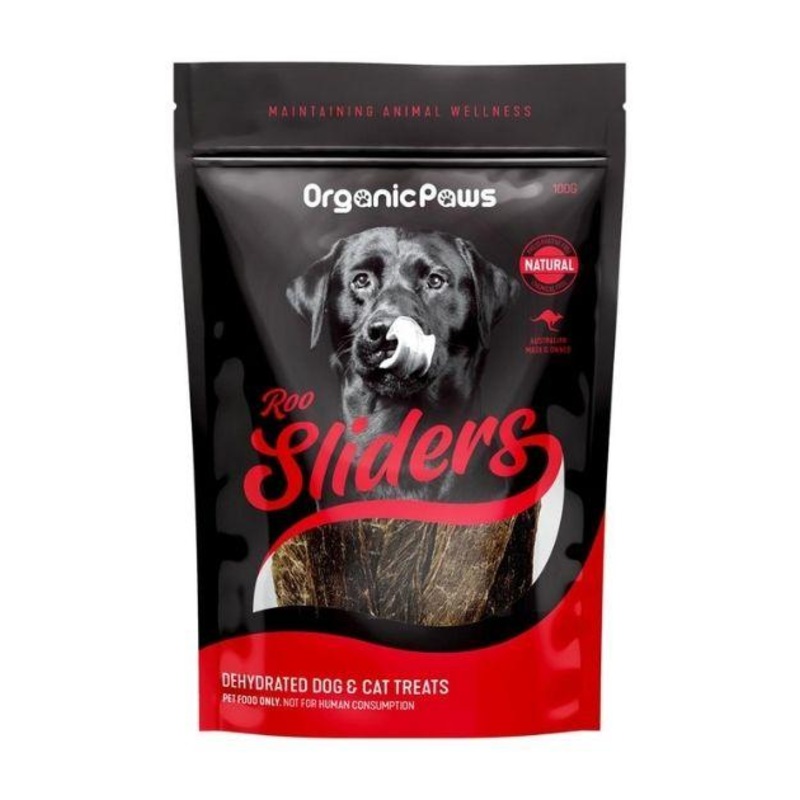Organic Paws Dehydrated Dogs & Cats Treats (Roo Sliders)
