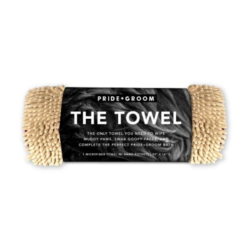Pride + Groom The Towel (Anti-Odour/Bacteria Microfiber) with Hand Pockets