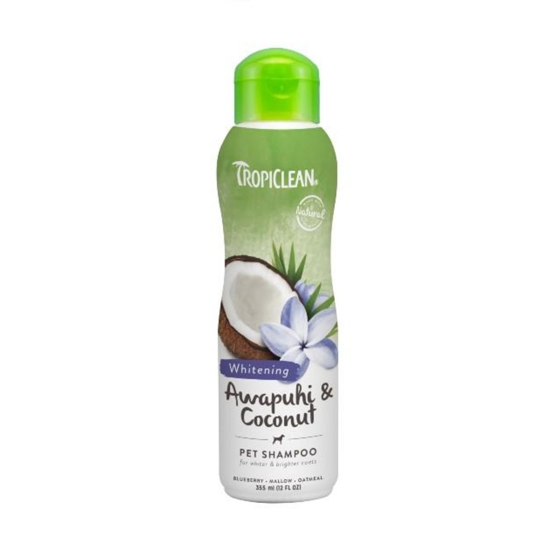 TropiClean Awapuhi & Coconut Pet Shampoo (Whitening)