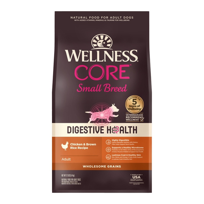 Wellness CORE Small Breed Digestive Health Adult Dry Dog Food (Chicken & Brown Rice Recipe)