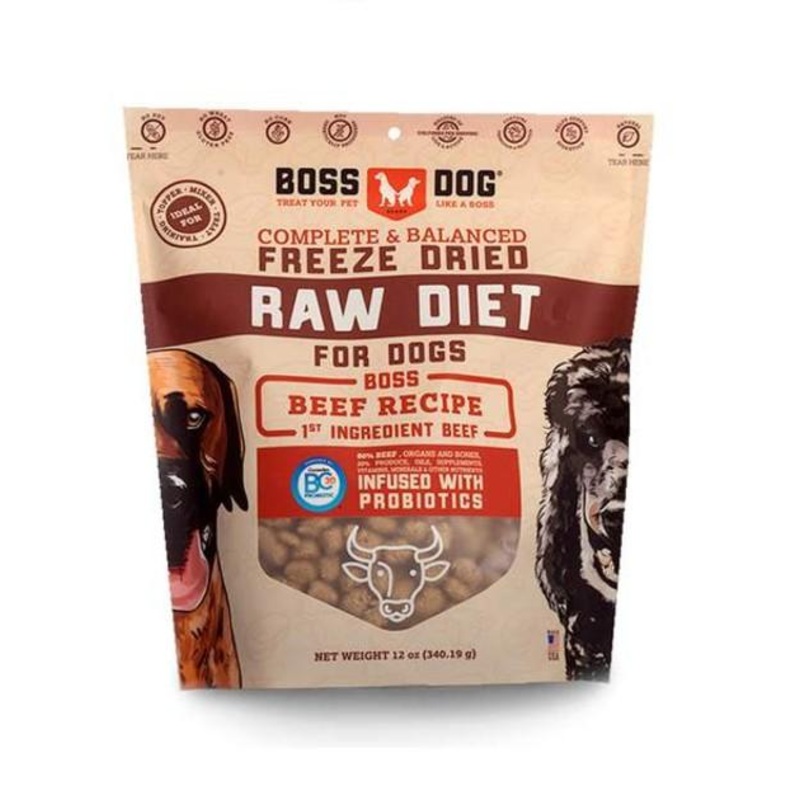 Boss Dog Complete & Balanced Freeze Dried Raw Diet (Beef)