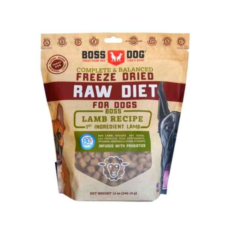 Boss Dog Complete & Balanced Freeze Dried Raw Diet (Lamb)