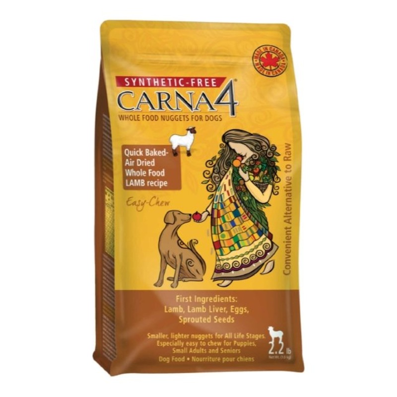 Carna4 Easy-Chew Quick Baked Air Dried Dry Dog Food (Lamb)
