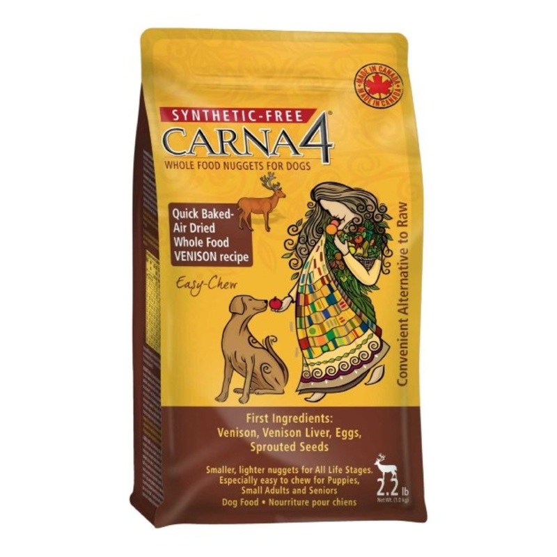 Carna4 Easy-Chew Quick Baked Air Dried Dry Dog Food (Venison)