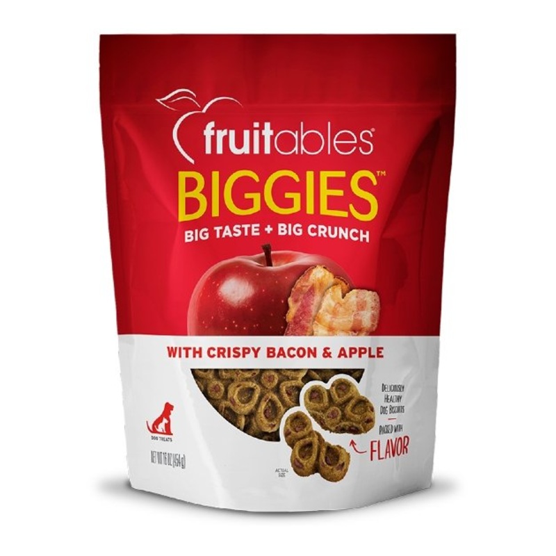 Fruitables Biggies Crispy Bacon & Apple Dog Treats