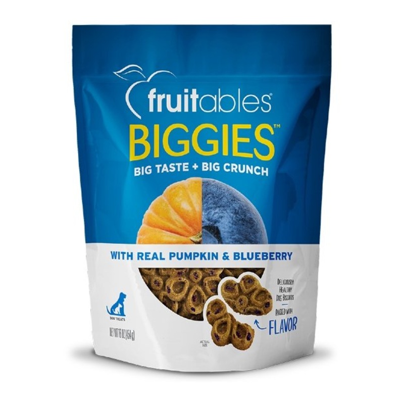Fruitables Biggies Real Pumpkin & Blueberry Dog Treats