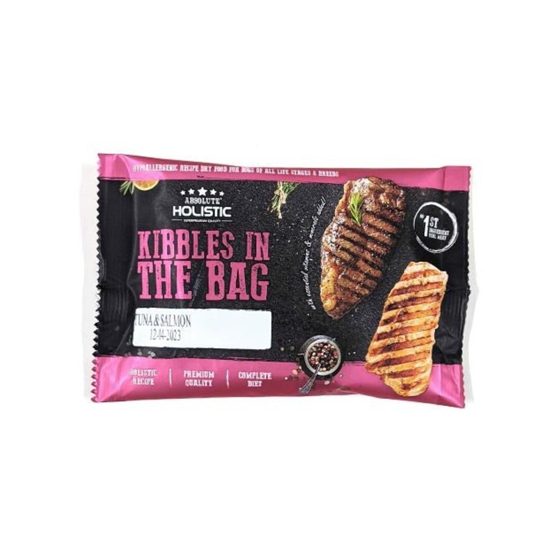 GIFT WITH PURCHASE >$120: Absolute Holistic Kibbles In The Bag Dry Dog Food Trial Pack (1 x Random Flavour)