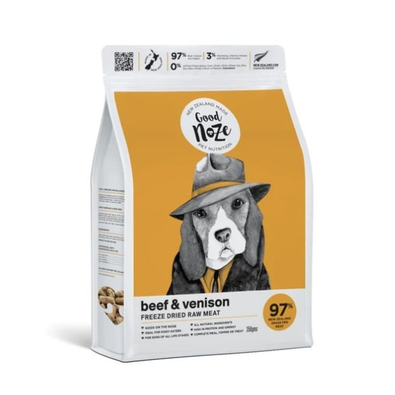 Good Noze Freeze Dried Raw Dog Food (Beef & Venison)