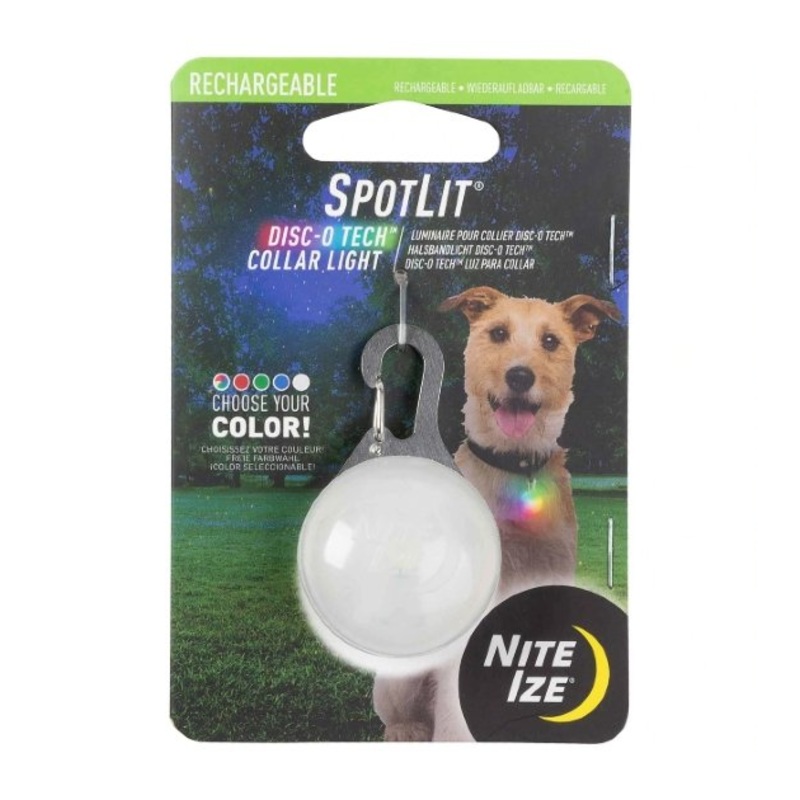 Nite Ize SpotLit Rechargeable Disc-O Select LED Collar Light