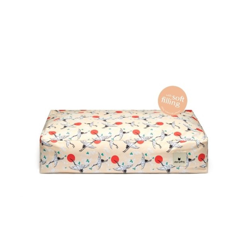 Ohpopdog Nihon Collection Dog Pillow Bed (Tsuru) for Dogs & Cats