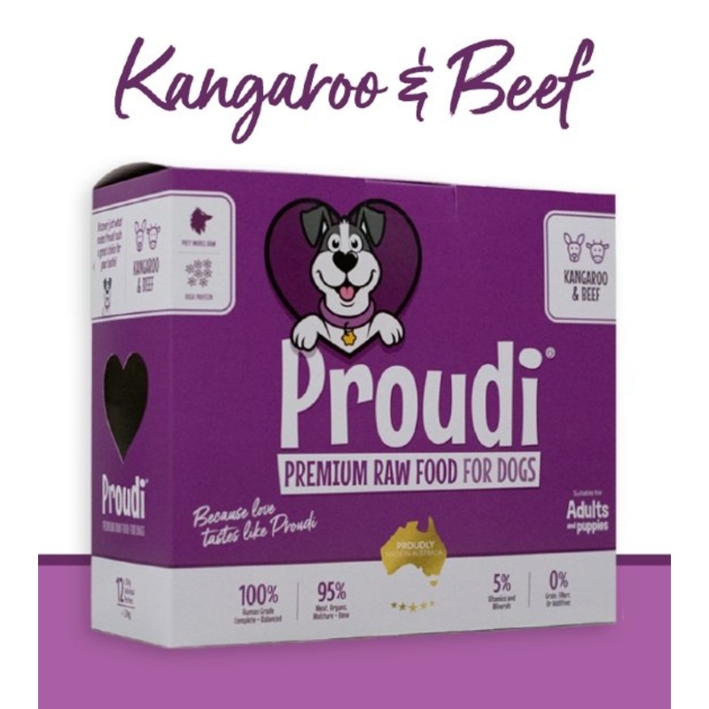 Proudi Raw Dog Food (Kangaroo & Beef)