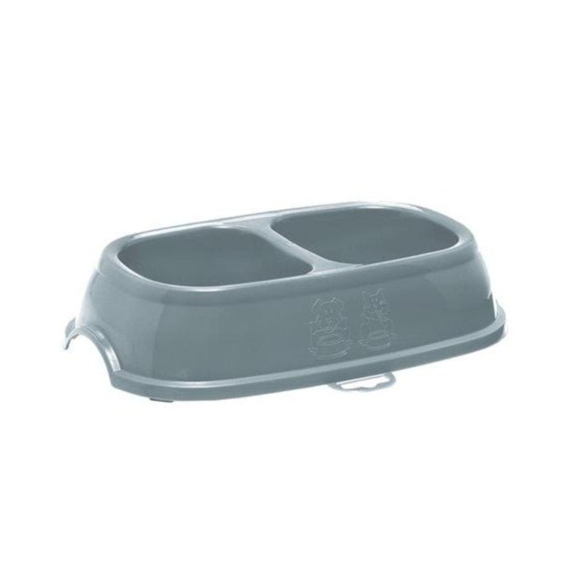 Stefanplast Break 11 Double Bowl (Powdered Blue) Cats & Dogs