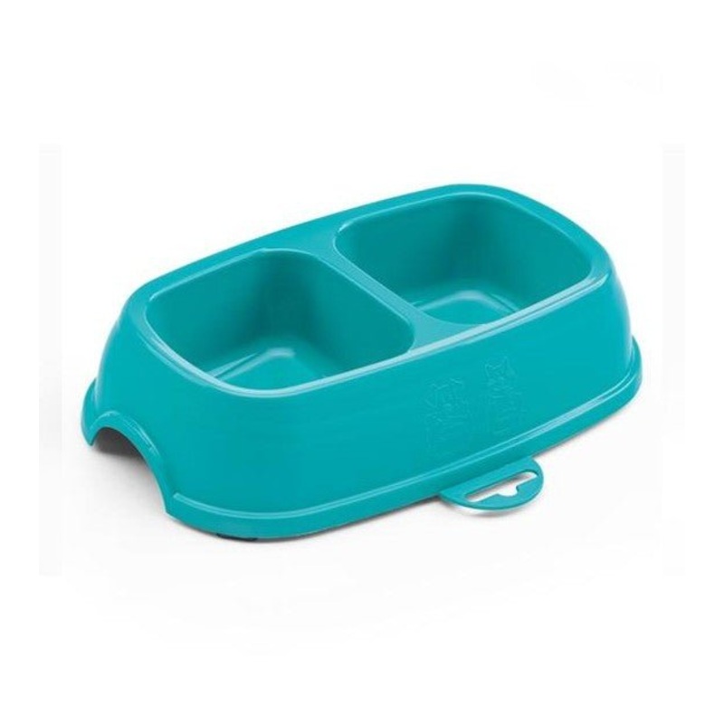 Stefanplast Break 13 Double Bowl (Blue) Cats & Dogs
