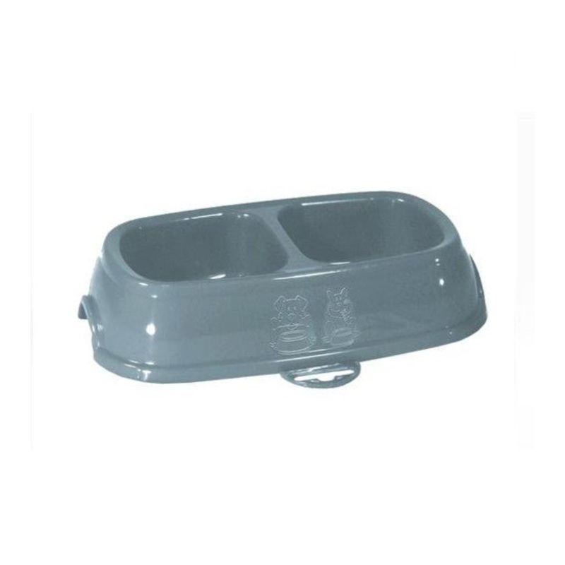 Stefanplast Break 13 Double Bowl (Powdered Blue) For Cats & Dogs