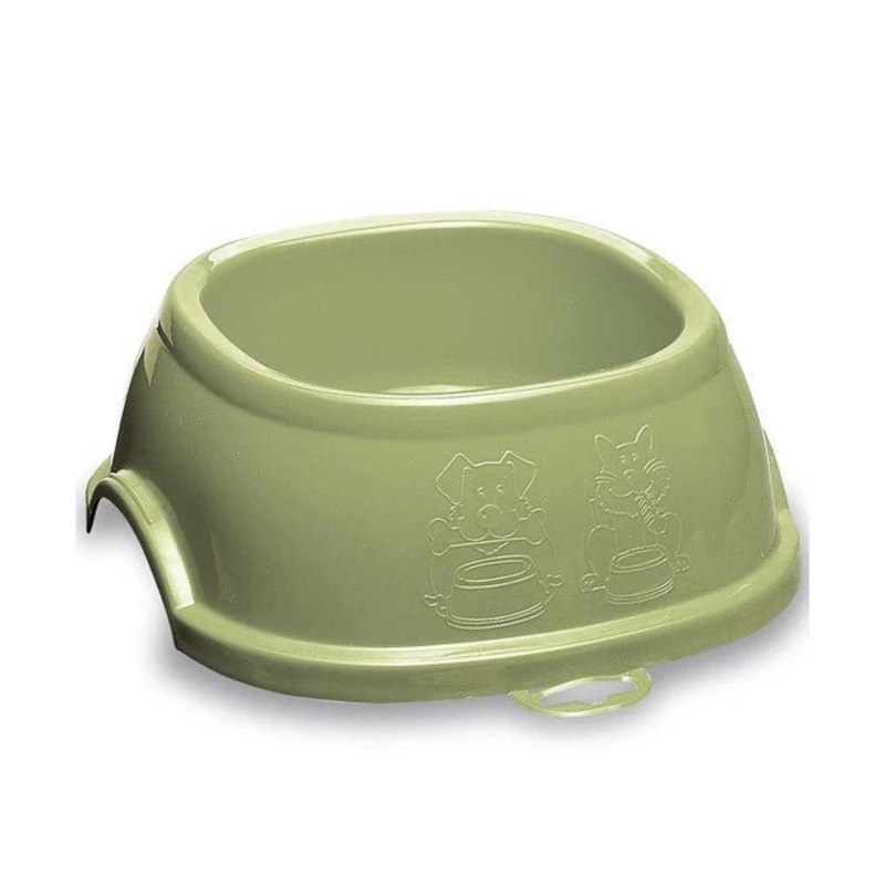 Stefanplast Break 5 Square Bowl (Green) For Cats & Dogs