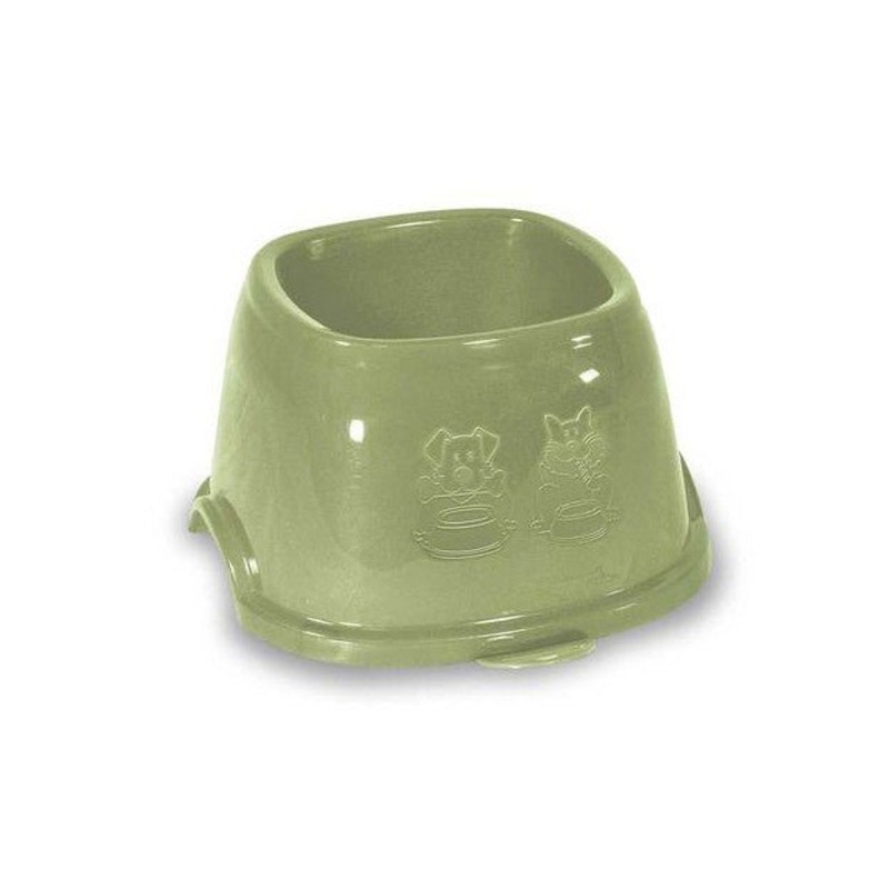 Stefanplast Break 9 Square Cat & Dog Bowl (Green)