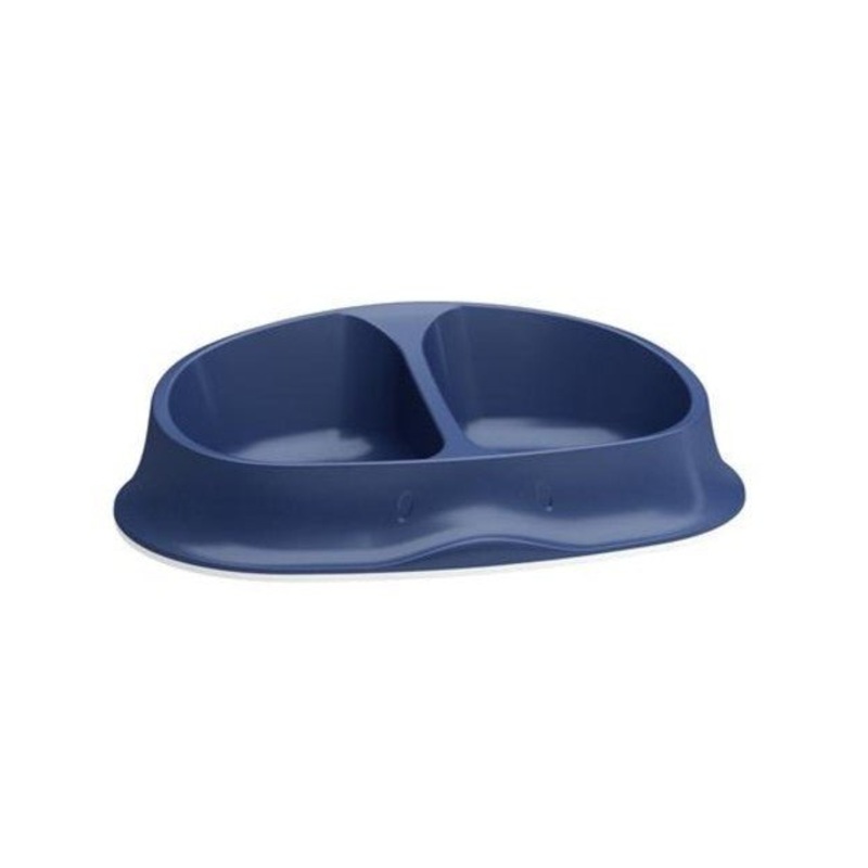 Stefanplast Chic Double Cat & Dog Bowl (Navy Blue)