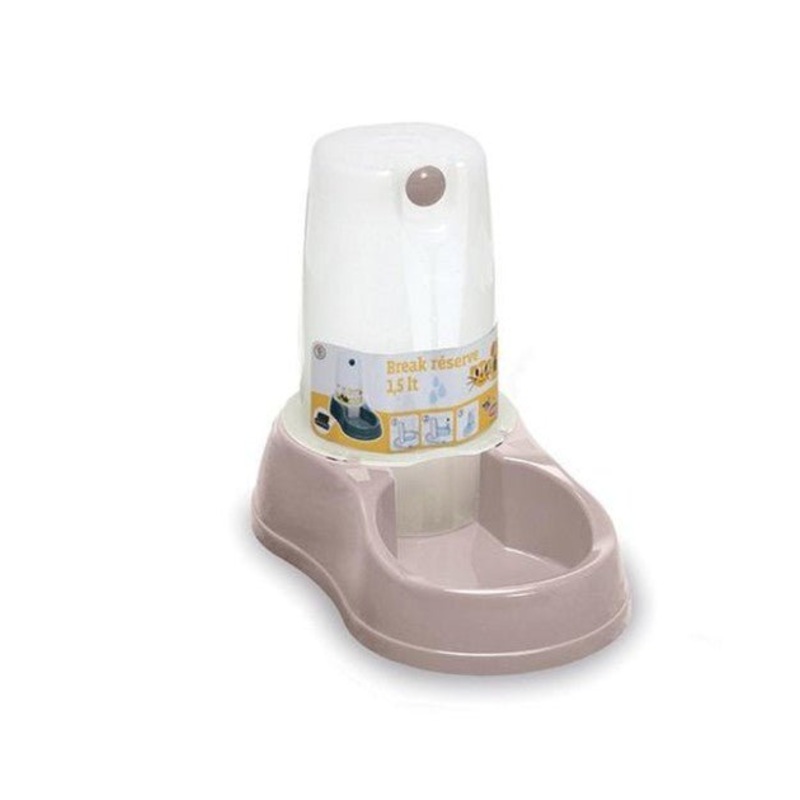 Stefanplast Water Dispenser For Cats & Dogs (Powder Pink)