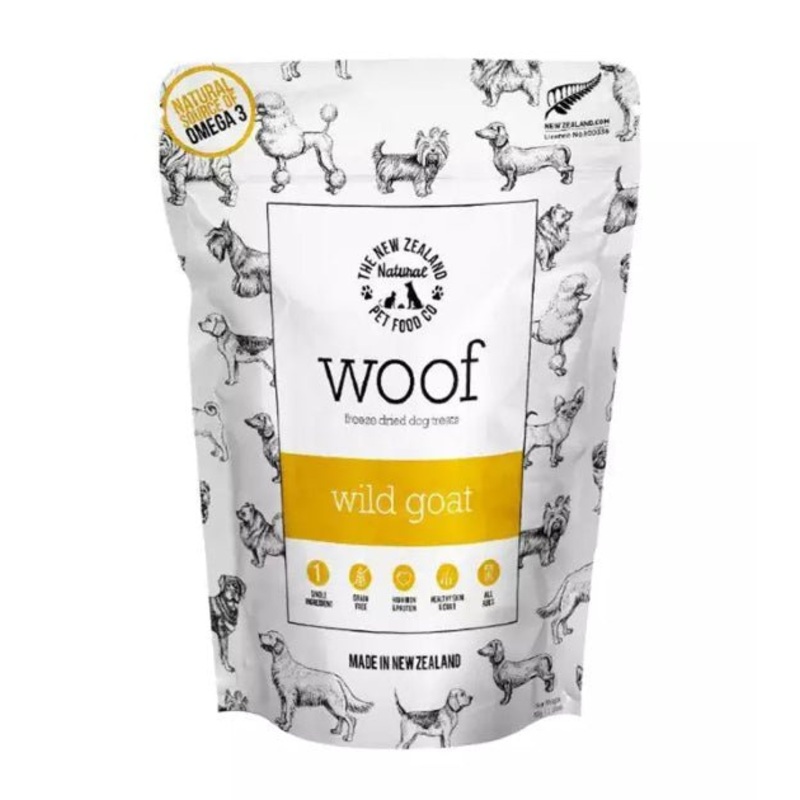 Woof Freeze Dried Raw Wild Goat Dog Treats