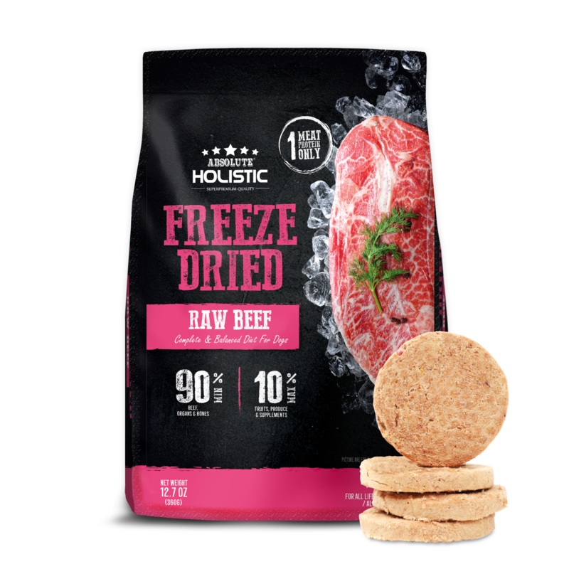 Absolute Holistic Freeze Dried Patties Dog Food (Beef)