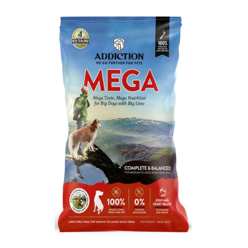 Addiction Dry Dog Food (Mega Lamb & Beef)