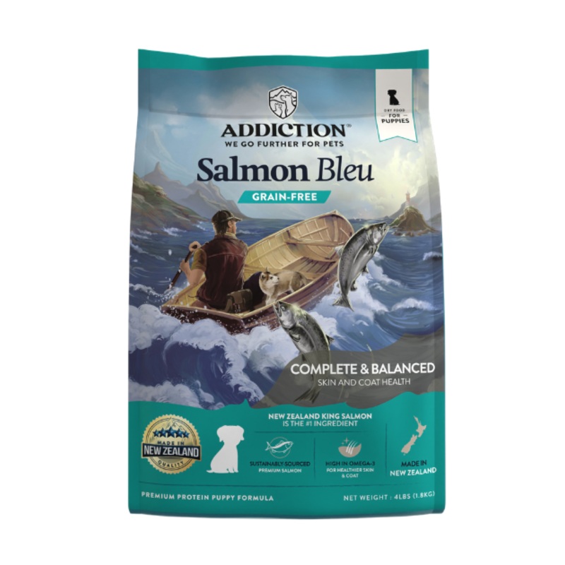Addiction Dry Dog Food (Salmon Bleu PUPPY)