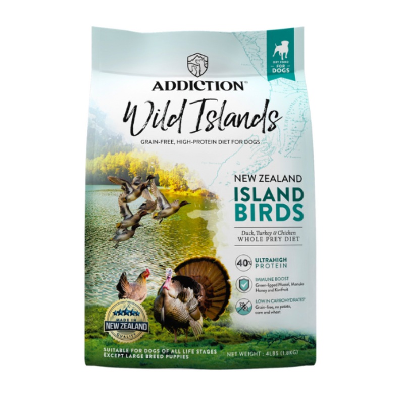 Addiction Wild Islands Dry Dog Food (Island Birds)