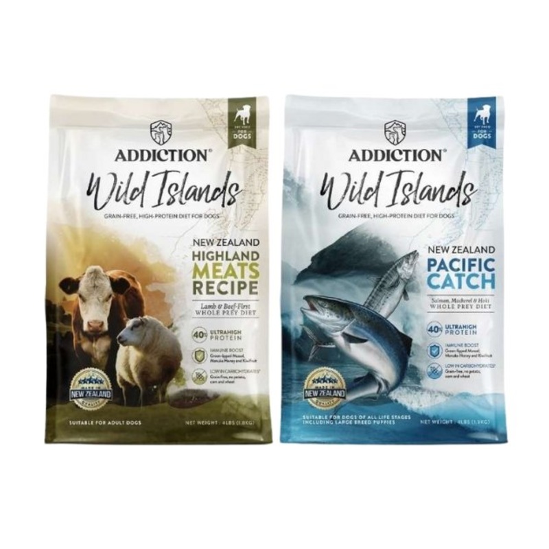GIFT WITH PURCHASE >$120: Addiction Grain-Free Dog Food Trial Pack (1 x Random Flavour)