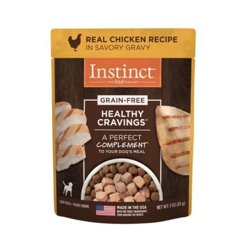 Instinct Healthy Cravings Grain Free Real Chicken Recipe Wet Dog Food Topper