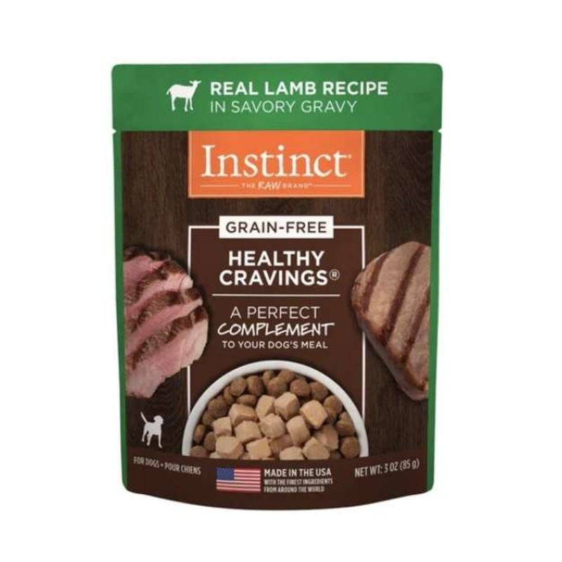 Instinct Healthy Cravings Grain Free Real Lamb Recipe Wet Dog Food Topper