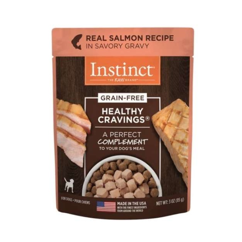 Instinct Healthy Cravings Grain Free Real Salmon Recipe Wet Dog Food Topper