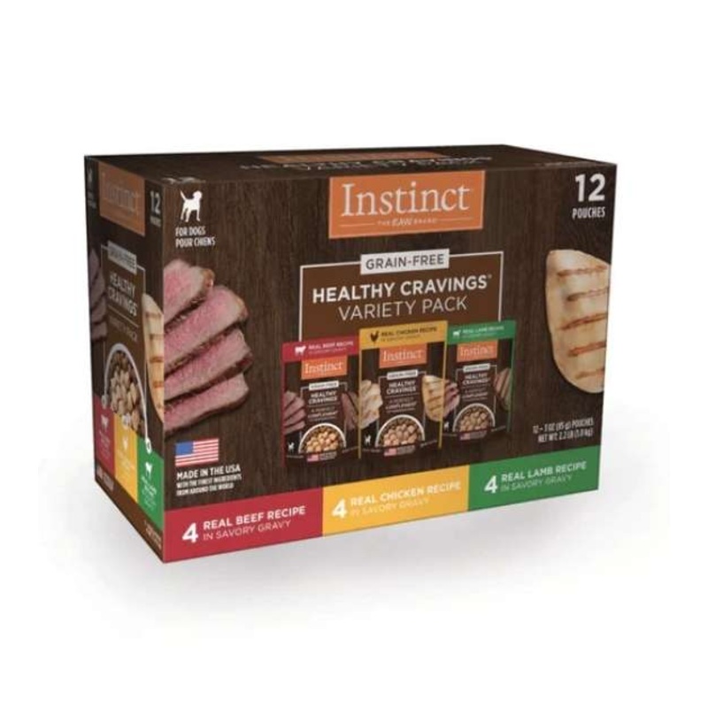 Instinct Healthy Cravings Grain Free Variety Pack Wet Dog Food Topper