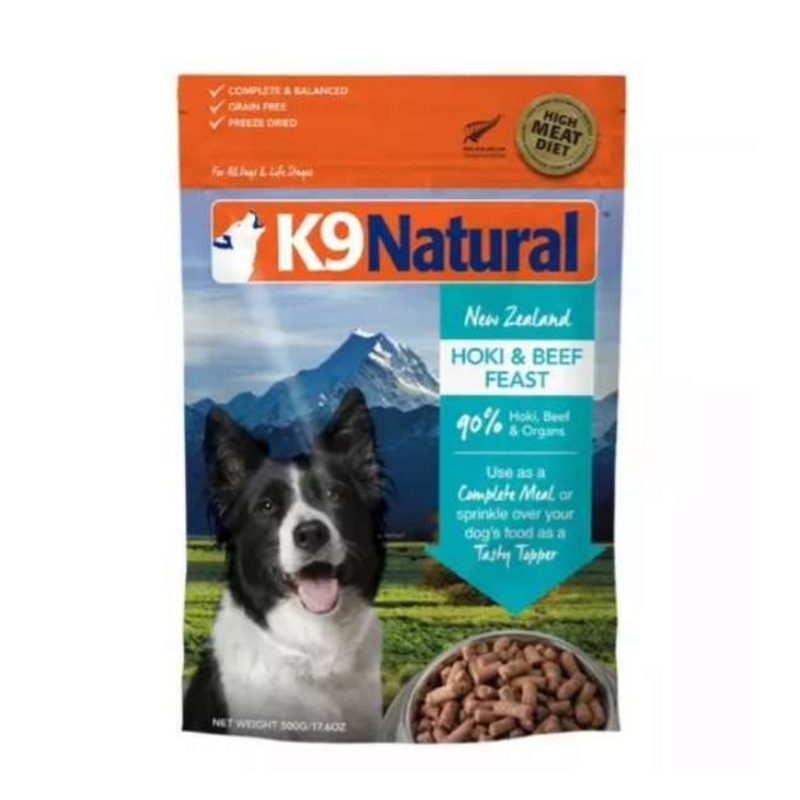 K9 Natural Freeze Dried Hoki & Beef Topper Dog Food