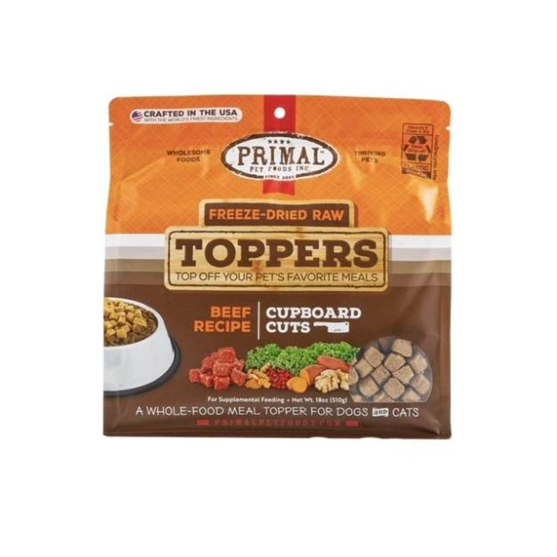 Primal Freeze Dried Raw Toppers For Dogs & Cats (Beef)